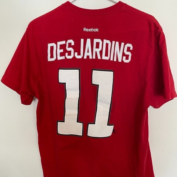 Reebok NHL Men's Chicago Blackhawks Andrew Desjardins #11 Team Logo T-Shirt - Picture 2 of 3